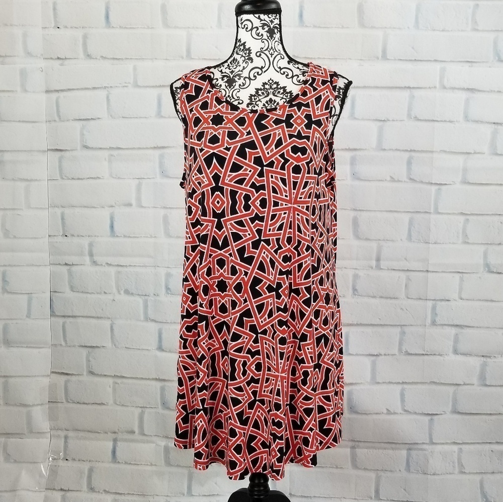 42 Pops women's sleeveless stretch knit dress sz l